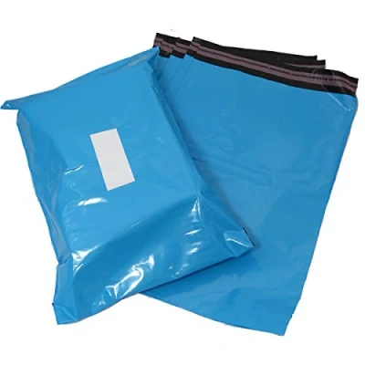 Bild av Triplast fraktpåsar av plast, 22,9 x 30,5 cm, babyblå, 100 stycken