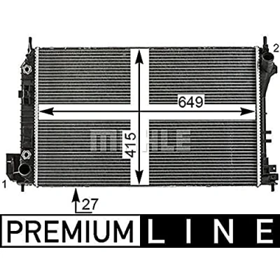Bild av Kylare, motorkylning MAHLE ORIGINAL CR 26 000P