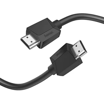 Bild av Hama 4k HDMI kabel 10 års garanti (HDMI med hög hastighet Ethernet, kabel, 5 m, hane till hane, Ethernet HEC ljudretur, HDR, 18 Gbit/s, 600MHz, 4096 x 2160 upplösning,