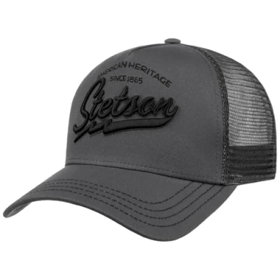 Bild av Stetson Since 1865 Trucker Keps Herrar snapback cap basebollkeps Snapback, med skärm, skärm Vinter Höst Vår Sommar One Size Small grå