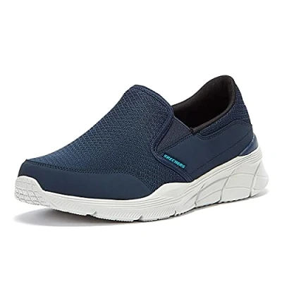 Bild av Skechers Equalizer 4.0 Persisting Trainers för män, Marinblå nät PU trim, 45 EU
