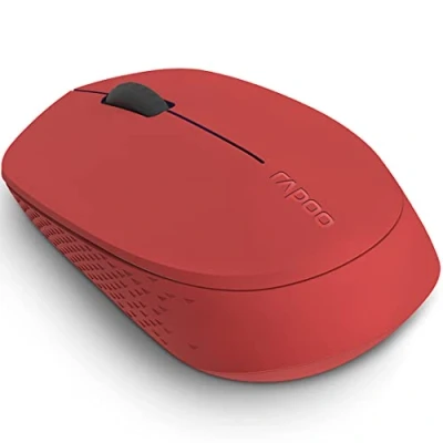 Bild av Rapoo M100 tyst trådlös mus 1 300 DPI sensor 9 månader batteritid tysta knappar ergonomisk för vänster och högerhänta PC &amp; Mac mörkgrå