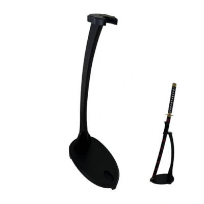 Bild av Katana Swan Sword Stand Vertikal Stor 22,8 tum svärd display för Wakizashi vapen