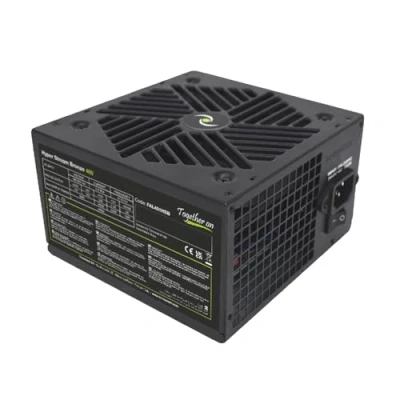 Bild av Tecnoware ATX Hyper Stream 400W nätaggregat för datorer 12 cm tyst fläkt 1 20+4 polig kontakt, 12V 4+4 6+2 PCI E kontakter, 2 molex 4 Sata kontakter