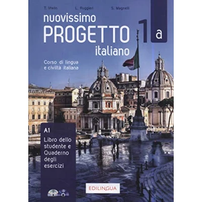 Bild av Nuovissimo Progetto italiano. Corso di lingua e civiltà italiana. Libro dello studente &amp; Quaderno degli esercizi (Vol. 1A): + CD DVD codic