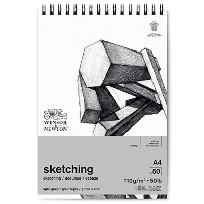 Bild av Winsor &amp; Newton sketching Skisspapper, Vit, A4 x 50 stycken