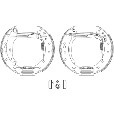 Bild av TEXTAR Shoe Kit Pro 84061801 de freins, freins à tambours avec cylindre roue, élément d&#039;ajustage PEUGEOT: 206 3/5 portes, SW