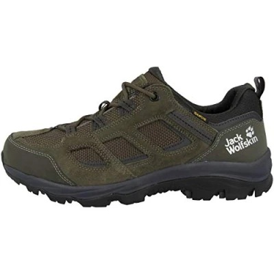Bild av Jack Wolfskin VOJO 3 Texapore LOW Hikingskor, Storlek: 44.5, Khaki/phantom Skinn och textil