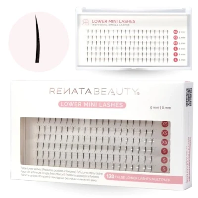 Bild av Renata Beauty 20D DOUBLE Volume [D Curl] False Eyelash Extension Kit 80 Lash Clusters 10 14mm DIY Natural Looking Flare Lashes for Home Add Intensity and Flat Band Technology
