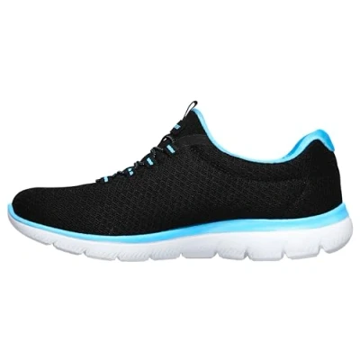 Bild av Skechers Dam Summits Top Player Sneaker, Svart turkos, 35.5 EU