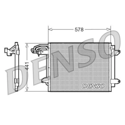 Bild av Kondensor, klimatanläggning Denso DCN32030