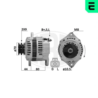 Bild av ERA 209665A Alternateur 14V 90A ISUZU: Trooper 3 SUV