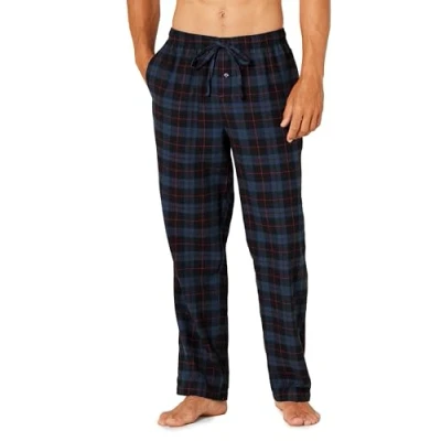 Bild av Amazon Essentials Men&#039;s Pyjamasbyxa i flanell (finns Big &amp; Tall), Svart Blå Rutig, XL