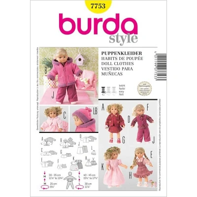 Bild av Dockklänningar, Burda 7753