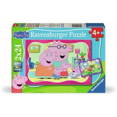 Bild av Ravensburger Pussel Greta Gris 2x24 bitar