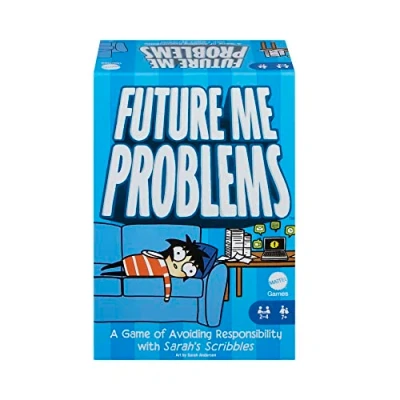 Bild av Mattel Games HPH10 Future Me Problem, Kortspel, Sarah&#039;s Scribbles Game innehåller 2 kortkortlekar för 24 spelare, familj och spelkväll, brädspel från 7 år Tysk