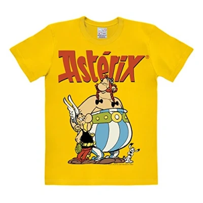 Bild av Logoshirt® Asterix of Gallier I Asterix, Obelix &amp; Idefix T shirt Print Dam och Herr Kortärmad Licensierad originaldesign, Gul_041, XXL