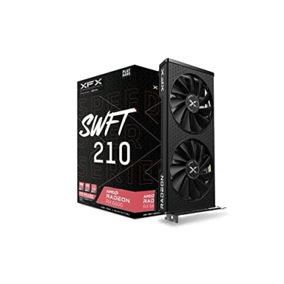 Bild av XFX Speedster SWFT 210 AMD Radeon RX 6600 66XL8LFDQ Grafikkort, Svart, 8 GB