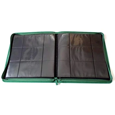 Bild av Docsmagic.de Pro Player 12 Pocket Playset Zip Album Dark Green 480 Card Binder MTG PKM YGO