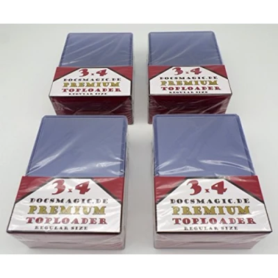 Bild av Docsmagic.de 4 x 25 Premium Toploader 3&quot; 4&quot; Standard Size 70 96