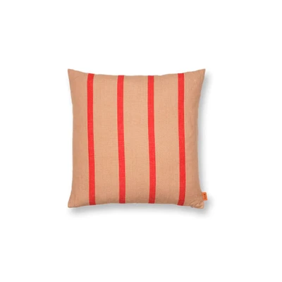 Bild av Ferm Living Grand Cushion Kudde Camel/Red W50 x H50 cm