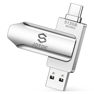 Bild av JSL JDTDC 512GB iPhone 15 photo stick Memory for Flash Drive Backup iPad USB C Storage Fotoöverföring extern lagring Android