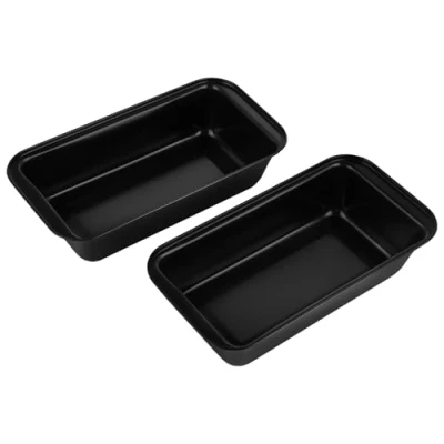 Bild av Lrocotanc Brödform 2 pack icke stick kolstål värmebeständig upp till 210 C lämplig för ugn och luftfritös 25,3x12,4x6 cm