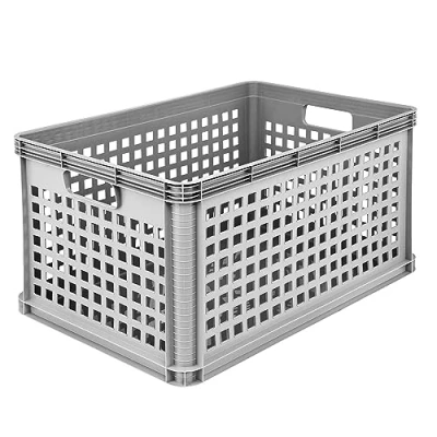 Bild av keeeper Transportkorg, stapelbar, polypropen, 64 l, Robert, Nordic Grey