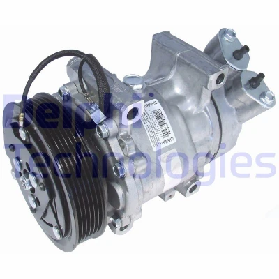 Bild av DELPHI TSP0159172 compresseur De Climatisation Sanden SD6V12 PAG 46 avec huile RENAULT: CLIO 2, Scénic 1, Kangoo I