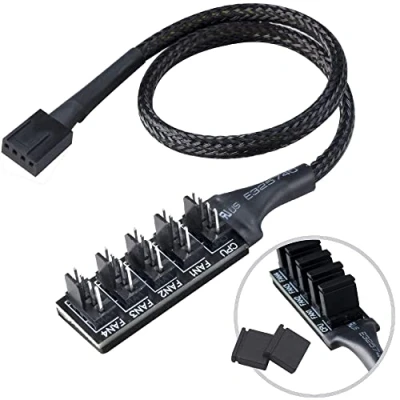 Bild av Akasa FLEXA FP5H fan power splitter 4 pin PWM to 30 cm