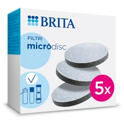 Bild av BRITA 5 pack Microdisc filter för filterflaskor och vattenflaskor minskar klor, bly andra föroreningar renare kranvatten.