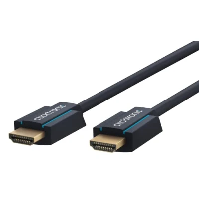 Bild av ClickTronic 10m High Speed HDMI, 10 m, HDMI Typ A (standard), 4,95 Gbit/s, Blå