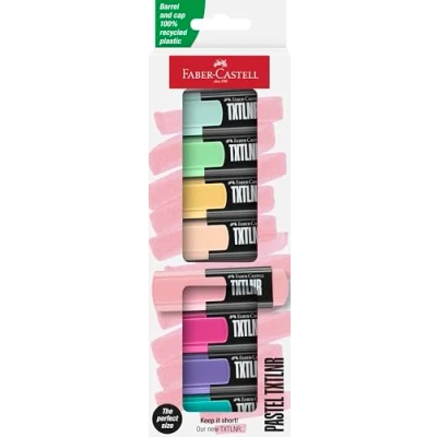 Bild av Faber Castell 154218, 8 styck, Blandade färger, Rektangel, 1 mm, 5 mm