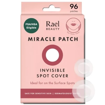 Bild av Rael Hydrokolloid Akne Pimple Patch Unsichtbar, Makelfleck, Hydrokolloid, Hautbehandlung, zwei Größen (96 count)