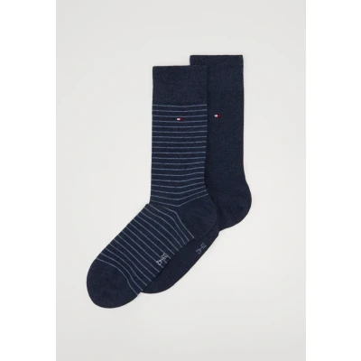 Bild av Tommy Hilfiger MEN Small Stripe 2 PACK Strumpor, Storlek: 43 46, Blue