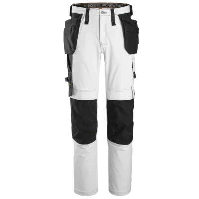 Bild av ARBETSBYXA STRETCH AW HF VIT/SVART STL 56 Beijerbygg Byggmaterial
