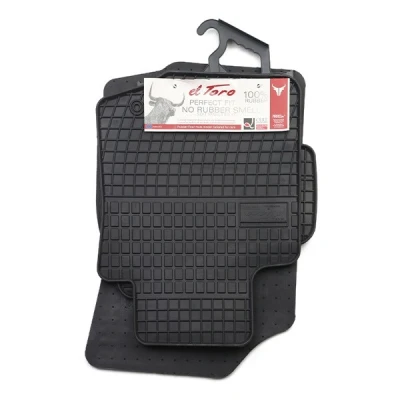 Bild av FROGUM 0639 Ensemble de tapis sol Caoutchouc avant et arrière 4 noir Sur mesure PEUGEOT: 107 3/5 portes, CITROËN: C1 I, TOYOTA: Aygo