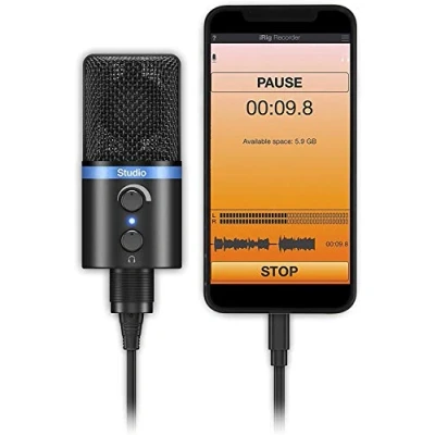 Bild av IK Multimedia iRig Mic Studio mikrofon svart