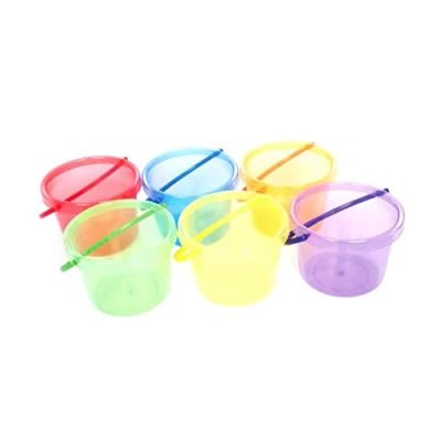 Bild av tickit® Transparent hinkar färgade 6/fp