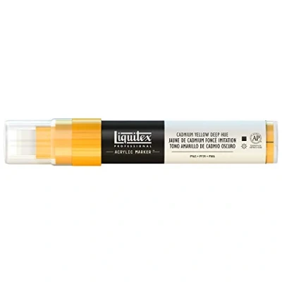 Bild av Liquitex professionell färgmarkör med 815 mm bred spets kadmiumgul djup nyans