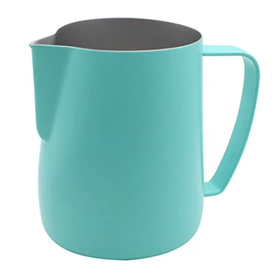 Bild av Dianoo Frothing rostfritt stål Pitcher Jug tuve lämplig för kaffe, latte och mjölkskum 600 ml blå