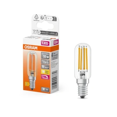 Bild av OSRAM LED Special lampa i droppform, klar, flerfärgad, 6,5 W, 730 lm, 2700 K för varmvitt ljus, E14 sockel, 25 mm diameter, EEK E, dimbar.