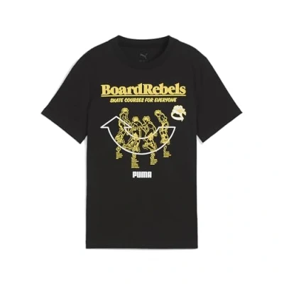 Bild av Puma MID90S Graphic TEE Tshirt med print för barn, Storlek: 164, Black