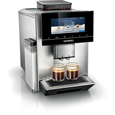 Bild av Siemens EQ900, helautomatisk kaffemaskin med kvarn, baristaMode, eGrinder, beanIdent System, 6,8&quot; iSelect display, Home Connect App, rostfritt stål, TQ905R03
