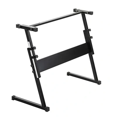 Bild av McGrey Z tangentbordsstativ ergonomiska vridskruvar exakt positionering möjlig tack vare integrerad mätskala justerbar höjd från 5583 cm gummerade fötter för att undvika repor på golvet