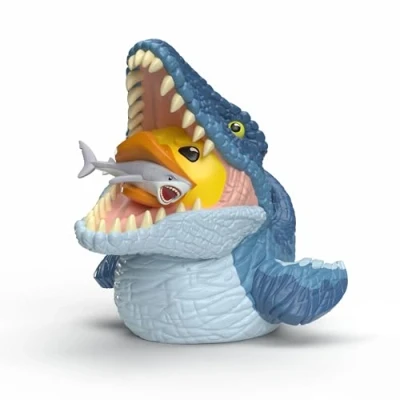 Bild av TUBBZ XL: Jurassic Park Mosasaurus Giant Cosplaying Gummi Duck Samlarobjekt Figur