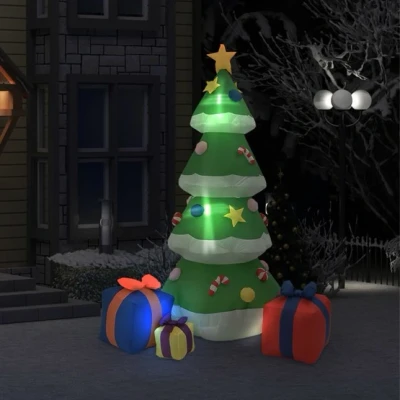Bild av VidaXl Uppblåsbar Julgran Led Inomhus/Utomhus 240 Cm