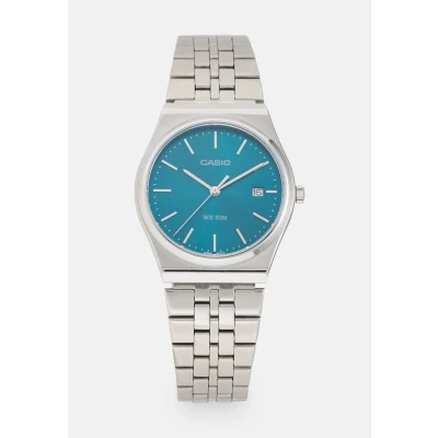 Bild av Casio Watch Unisex Klocka silvercoloured/petrol blue, Storlek: One Size, Silver coloured/petrol blue