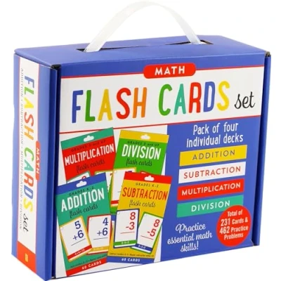 Bild av Math Flash Card Set: Addition, Subtraction, Multiplication, Division