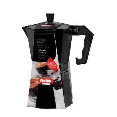 Bild av IBILI Bahia espressobryggare, aluminium, 1 kopp, 50 ml, svart